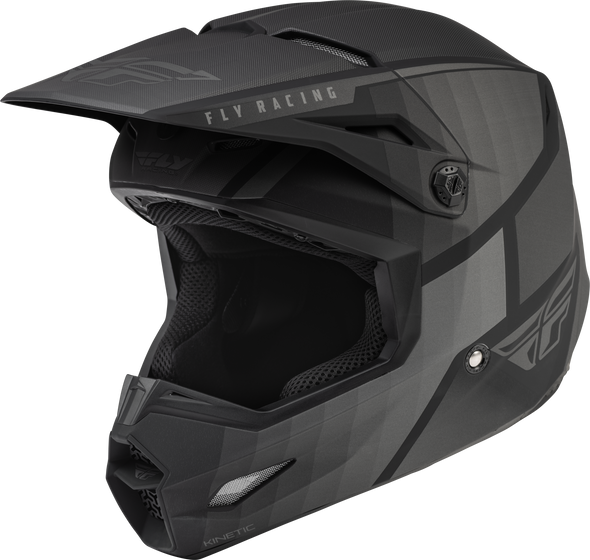 Fly Racing Kinetic Drift Helmet Matte Black/Charcoal 2X 73-86402X