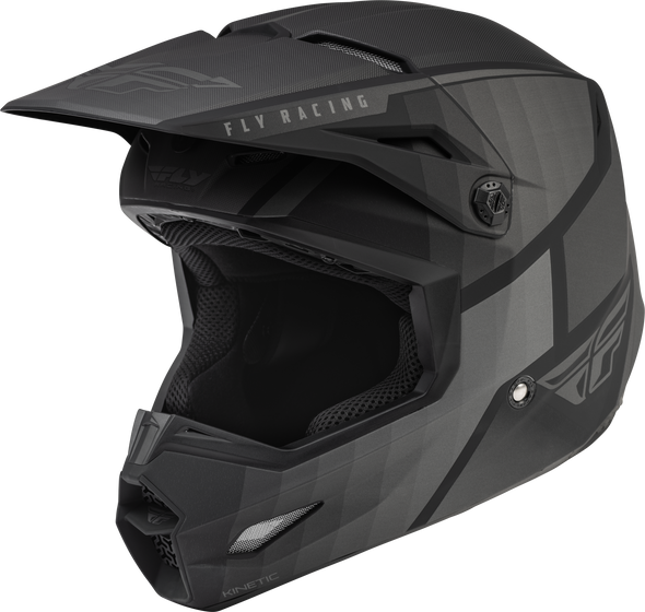 Fly Racing Kinetic Drift Helmet Matte Black/Charcoal Md 73-8640M