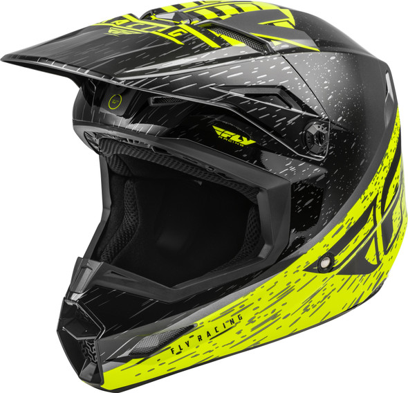 Fly Racing Kinetic K120 Helmet Hi-Vis/Grey/Black Lg 73-8620L