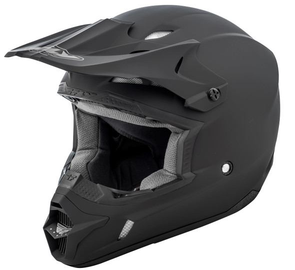 Fly Racing Kinetic Solid Helmet Matte Black Lg 73-3480L