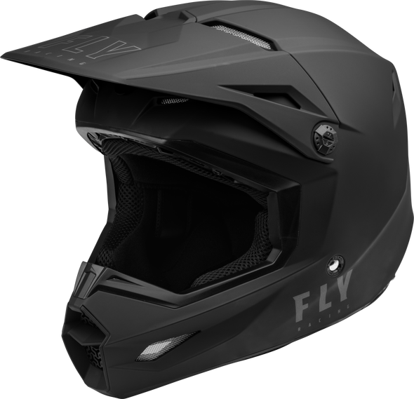 Fly Racing Kinetic Solid Helmet Matte Black Lg F73-3471L