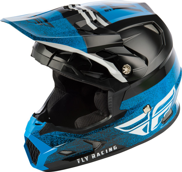 Fly Racing Toxin Embargo Helmet Black/Blue 2X 73-8533-9