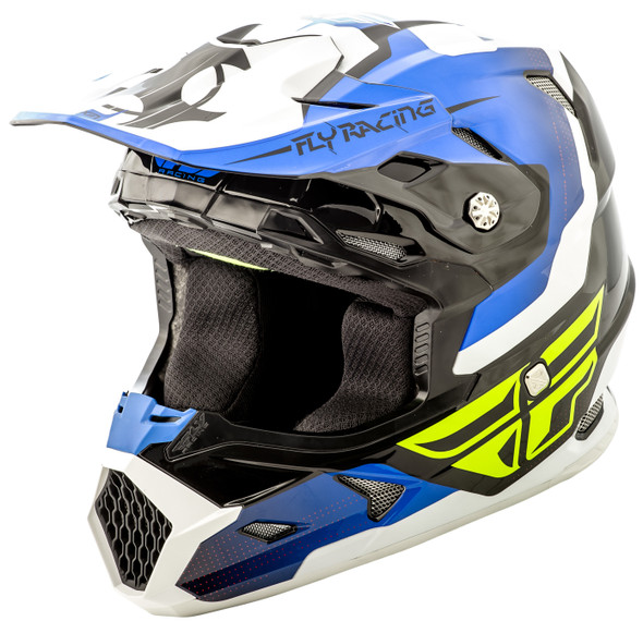 Fly Racing Toxin Original Helmet Blue/Black/White Yl 73-8513Yl