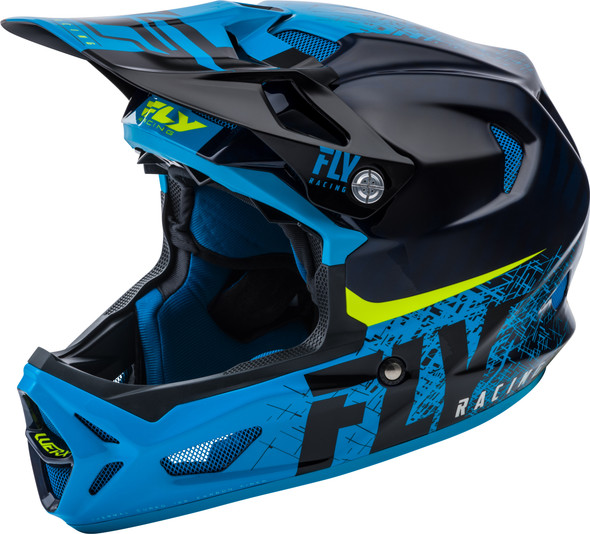 Fly Racing Werx Carbon Helmet Black/Blue Lg Fl04-09-L