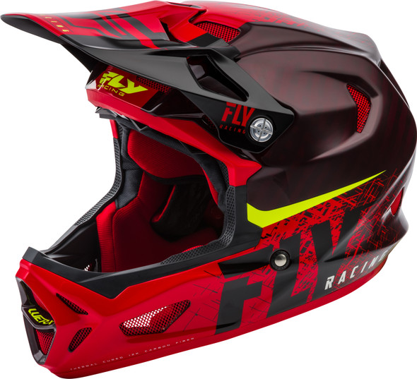 Fly Racing Werx Carbon Helmet Black/Red Xl Fl04-08-Xl
