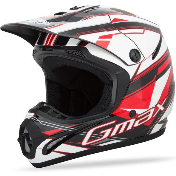 Gmax Gm46.2X Traxxion Helmet Black/Red/White 3X G3463209 Tc-1