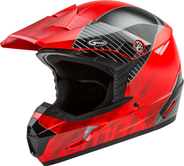 Gmax Mx-46 Off-Road Colfax Helmet Red/Black Md G3462035