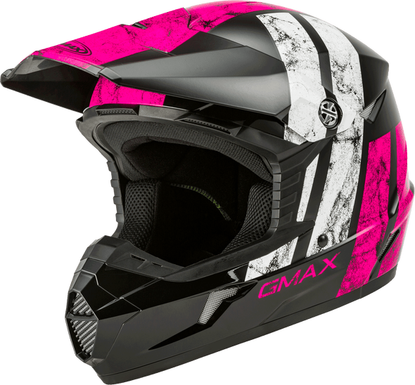 Gmax Mx-46 Off-Road Dominant Helmet Black/Pink/White Md G3464405