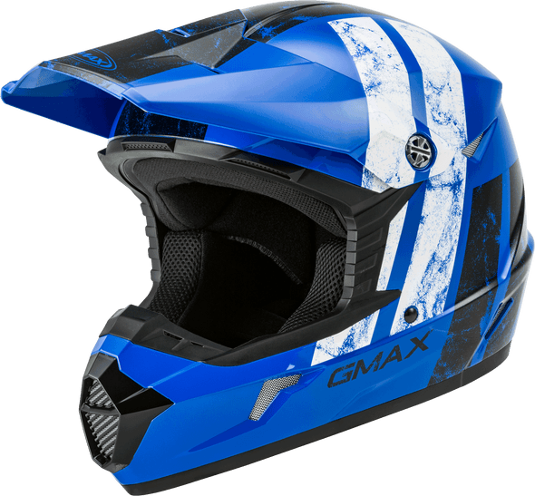 Gmax Youth Mx-46Y Off-Road Dominant Helmet Blue/Black/White Yl G3464042