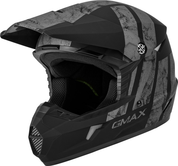 Gmax Youth Mx-46Y Off-Road Dominant Helmet Matte Black/Grey Yl G3464502