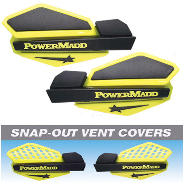Powermadd Powermadd Star Handguard System - Suzuki Yellow/Black 34206