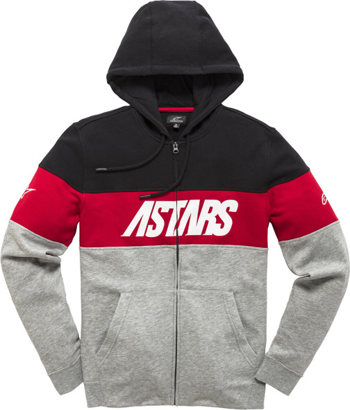 Alpinestars Grupo Zip Hoodie Black/Grey Heather Sm 1210-53300-1028-Sm