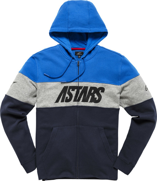 Alpinestars Grupo Zip Hoodie Blue/Navy Lg 1210-53300-7270-Lg