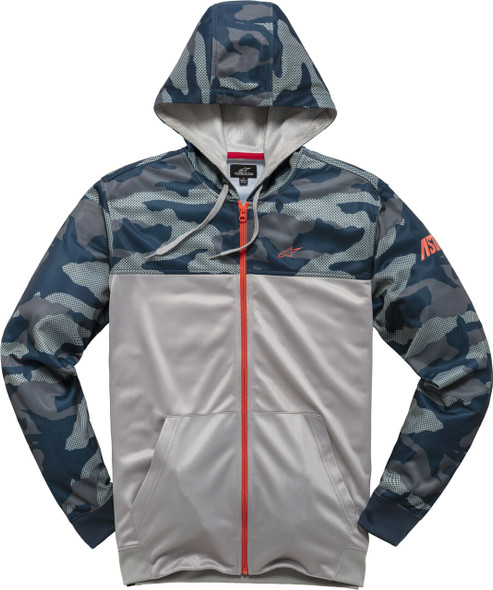 Alpinestars Reckon Zip Hoodie Navy/Camo Sm 1210-53000-9071-Sm