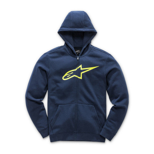 Alpinestars Youth Ageless Fleece Navy/Hi Vis Yellow Xs 3038-53010-7055-Xs