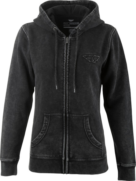 Fly Racing Fly Women'S Snow Wash Hoodie Black Md 358-0110M