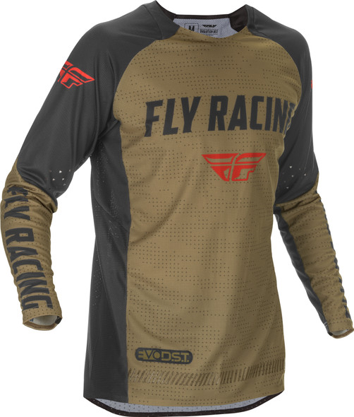 Fly Racing Evolution Dst Jersey Khaki/Black/Red Sm 374-127S