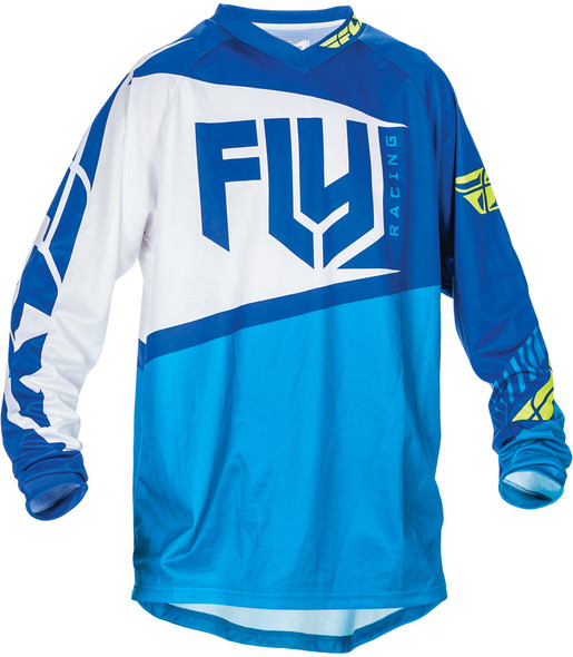 Fly Racing F-16 Jersey Blue/Hi-Vis Ys 370-921Ys