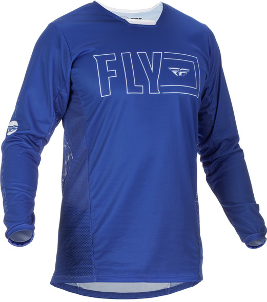 Fly Racing Kinetic Fuel Jersey Blue/White Xl 375-421X