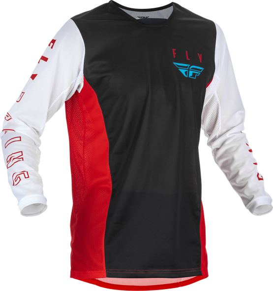 Fly Racing Kinetic Mesh Jersey Red/White/Blue 2X 375-3142X