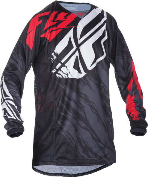 Fly Racing Kinetic Relapse Jersey Black/Red Yx 370-420Yx