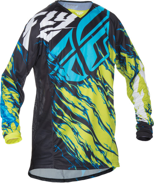 Fly Racing Kinetic Relapse Jersey Lime/Blue X 370-425X