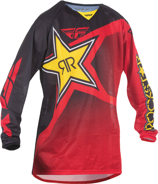 Fly Racing Kinetic Rockstar Mesh Jersey Red/Black X 370-320X