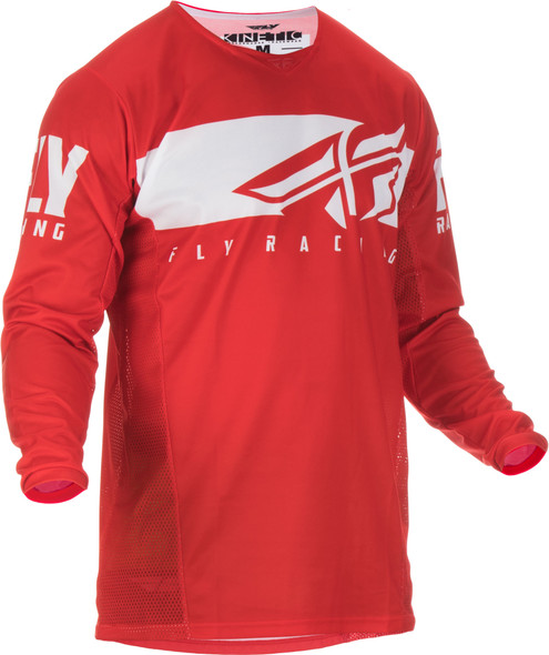 Fly Racing Kinetic Shield Jersey Red/White 2X 372-4222X