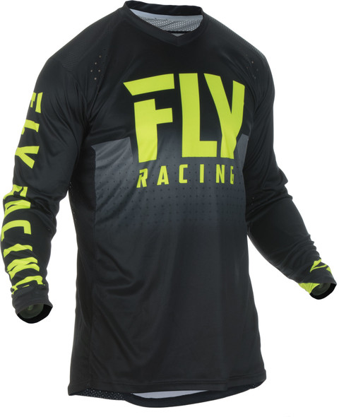 Fly Racing Lite Hydrogen Jersey Black/Hi-Vis Xl 372-720X
