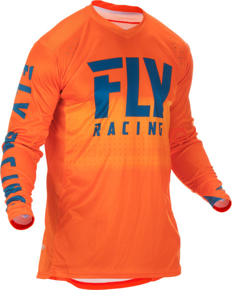 Fly Racing Lite Hydrogen Jersey Orange/Navy Lg 372-728L