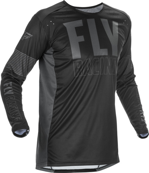 Fly Racing Lite Jersey Black/Grey Lg 374-720L