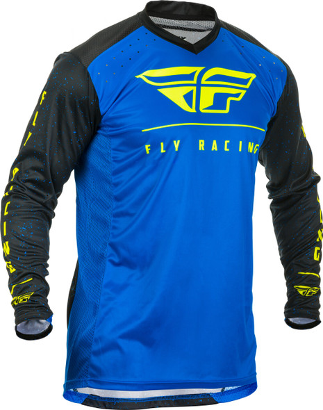 Fly Racing Lite Jersey Blue/Black/Hi-Vis Lg 373-720L