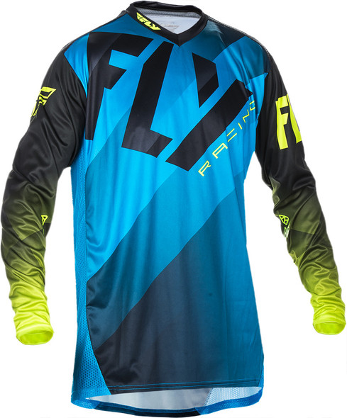 Fly Racing Lite Jersey Blue/Hi-Vis 2X 370-7212X