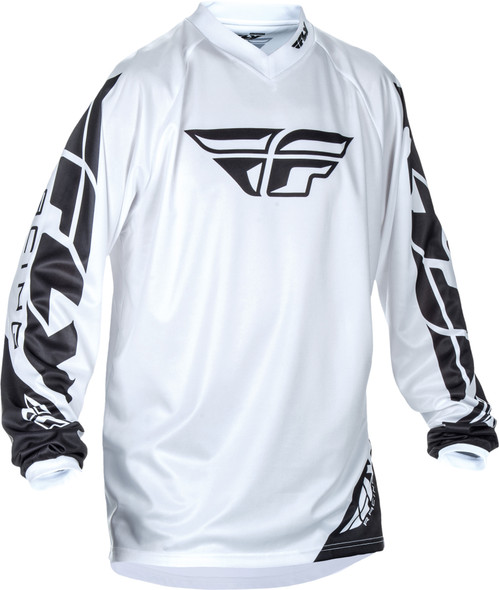 Fly Racing Universal Jersey White Md 370-994M