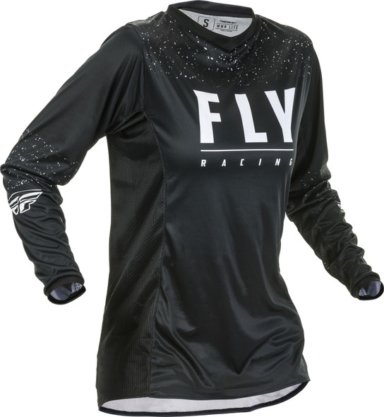 Fly Racing Women'S Lite Jersey Black/White 2X 373-6212X