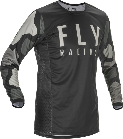 Fly Racing Youth Kinetic K221 Jersey Black/Grey Yl 374-520Yl