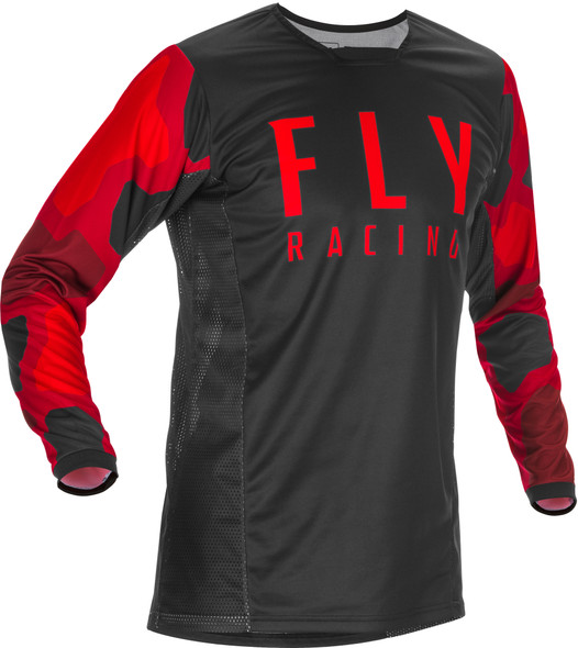 Fly Racing Youth Kinetic K221 Jersey Red/Black Yl 374-522Yl