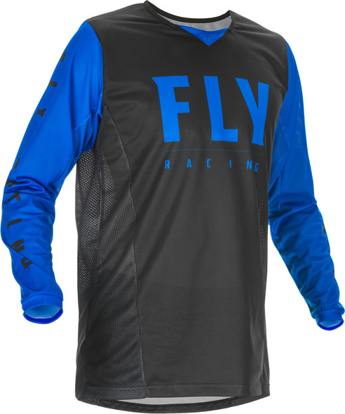 Fly Racing Youth Kinetic Mesh Jersey Black/Blue Ym 374-310Ym