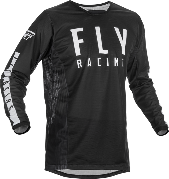 Fly Racing Youth Kinetic Mesh Jersey Black/White Yl 375-310Yl