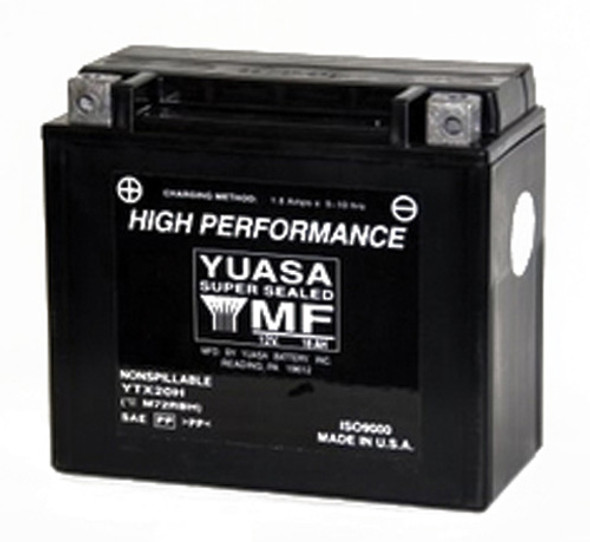 Yuasa Ytx20H Factory Activatedmaintenance Free 12 Volt Batt Yuam72Rbh