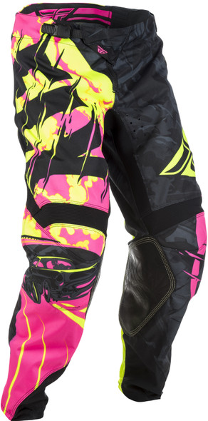 Fly Racing Kinetic Outlaw Pants Black/Pink/Hi-Vis Sz 28S 371-53928S