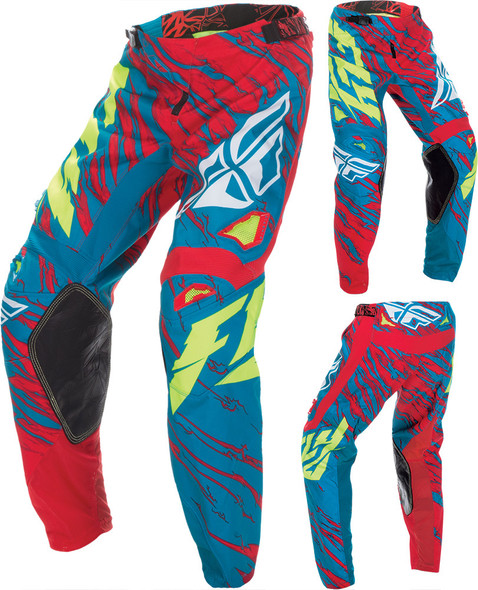 Fly Racing Kinetic Relapse Pant Teal/Red Sz 20 370-43920