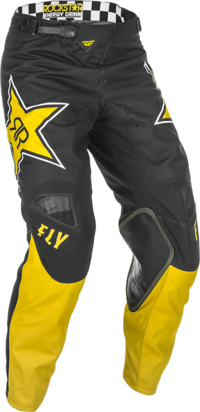 Fly Racing Kinetic Rockstar Pants Yellow/Black Sz 34 374-02334