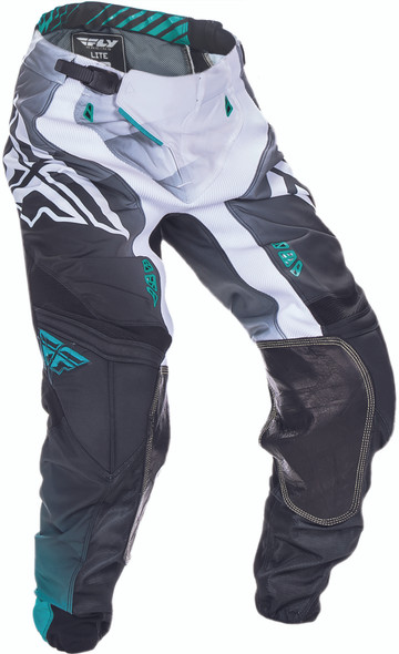 Fly Racing Lite Hydrogen Pant Black/White/Teal Sz 34 370-73034