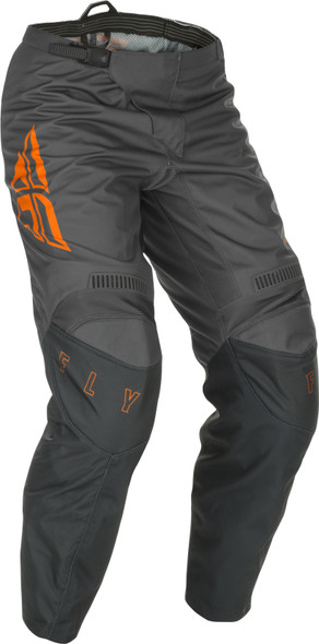 Fly Racing Youth F-16 Pants Grey/Orange Sz 24 374-93624