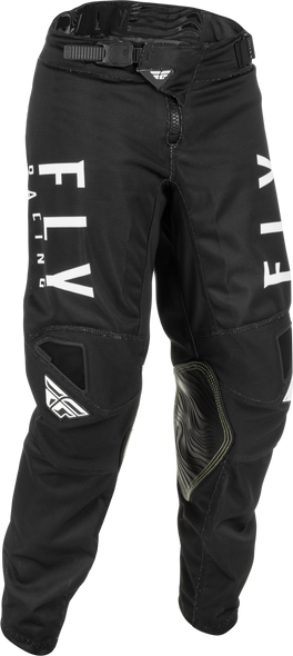 Fly Racing Youth Kinetic Mesh Pants Black/White Sz 22 375-32022