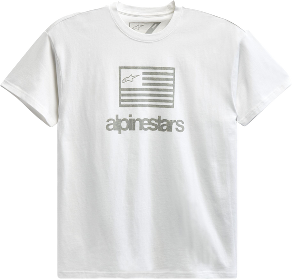 Alpinestars Flag Tee White Sm 1213-72620-20-S