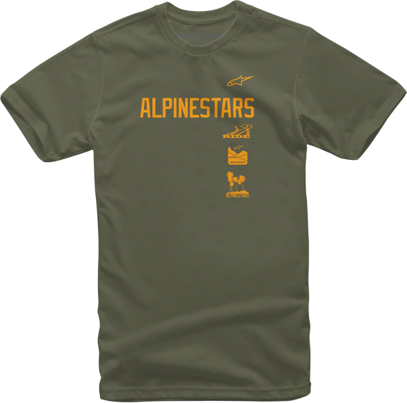 Alpinestars Stacker Tee Military Xl 1213-72630-690-Xl
