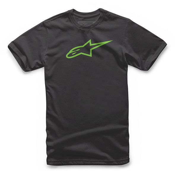 Alpinestars Youth Ageless Tee Black/Green Sm 3038-72002-1060-S