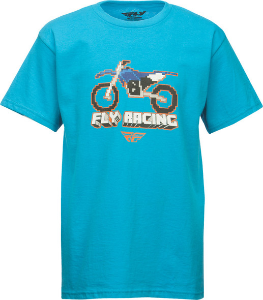 Fly Racing Digi Youth Tee Turquoise Yl 352-0851Yl